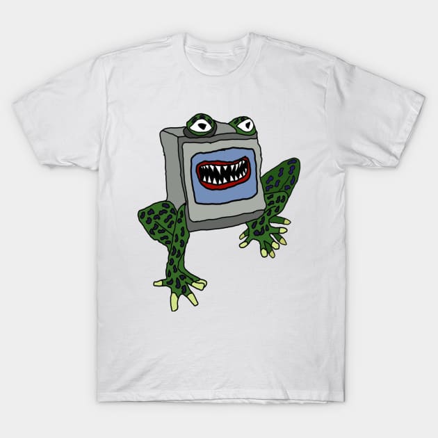 drawing television frog nightmare T-Shirt by Catbrat